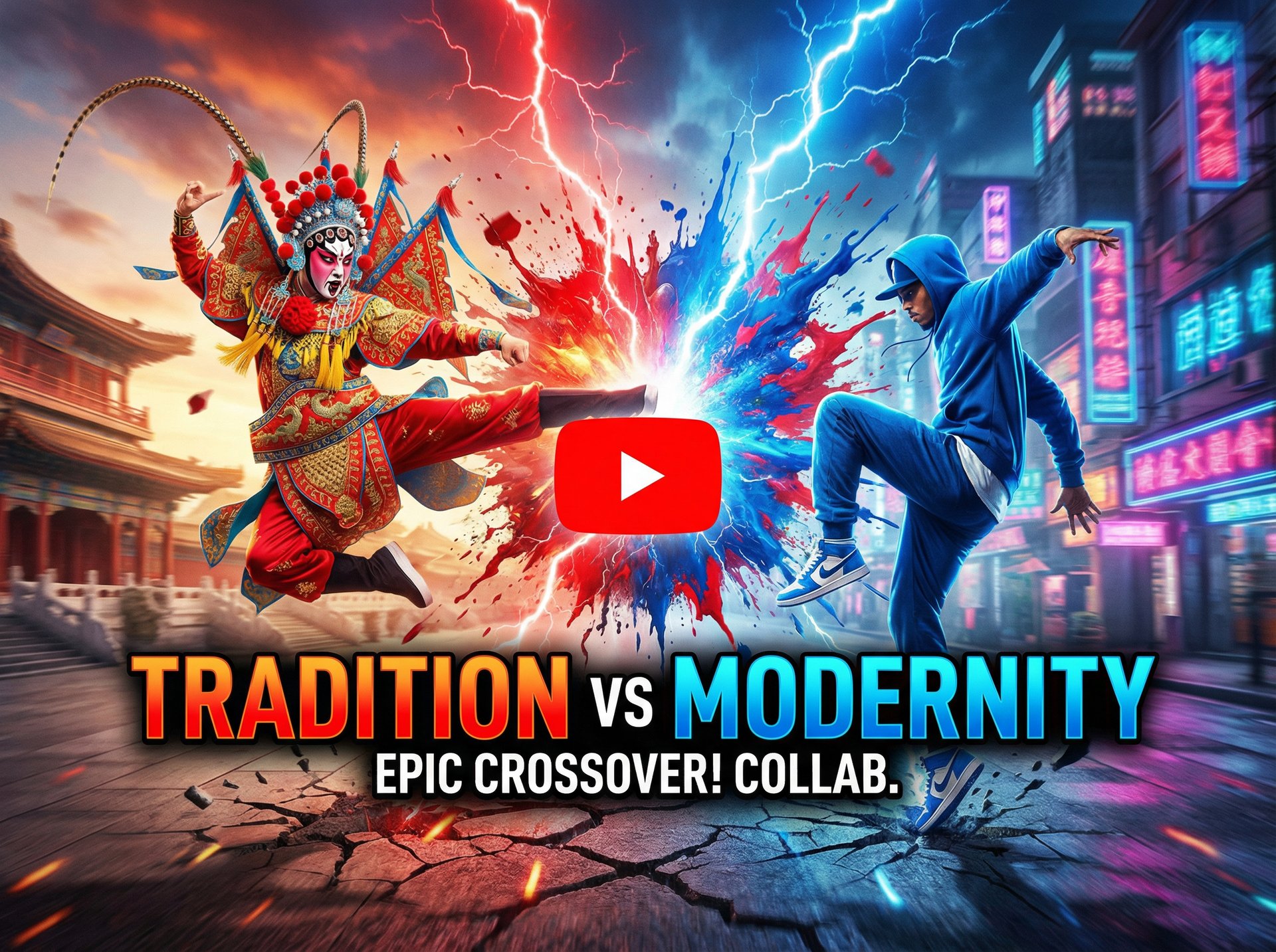 国产主播跨界整活视频